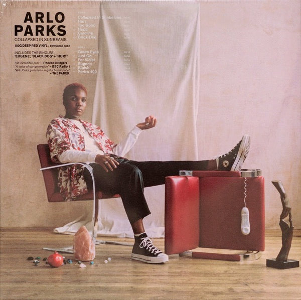 Image of Front Cover of LP - EX/EX - ARLO PARKS, Collapsed In Sunbeams (Transgressive Records  ; TRANS509X, Europe 2021, Textured Sleeve, Inner, Poster, 180 Gram Deep Red Vinyl), ,  - 3746144S
