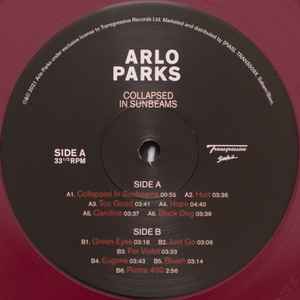 Image of Label Cover of LP - EX/EX - ARLO PARKS, Collapsed In Sunbeams (Transgressive Records  ; TRANS509X, Europe 2021, Textured Sleeve, Inner, Poster, 180 Gram Deep Red Vinyl), ,  - 3746144S