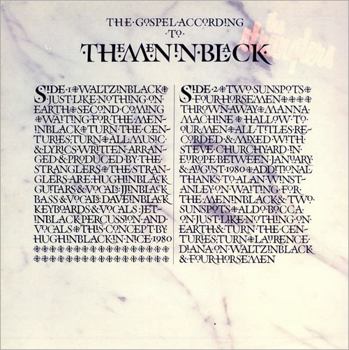 Image of Front Cover of LP - VG/G - THE STRANGLERS, The Gospel According To The Meninblack (Liberty; LBG 30313, UK 1981, Gatefold), ,  - 3316402C