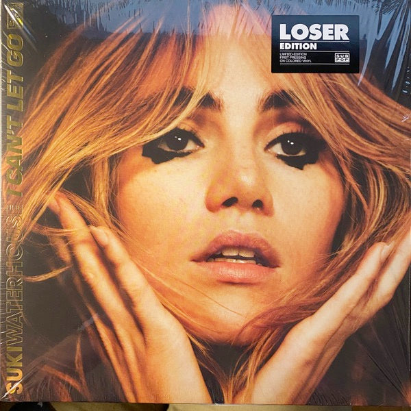 Image of Front Cover of LP - VG+/EX - SUKI WATERHOUSE, I Can't Let Go (Sub Pop; SP1465, Europe 2022, Embossed Sleeve With Gold Lettering, Inner, Gold Vinyl), Stickered Plastic Outer Sleeve,  - 2426122E