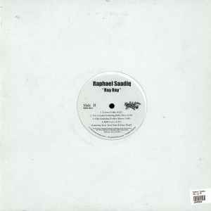 Image of Back Cover of LP - /G+ - RAPHAEL SAADIQ, Ray Ray (Pookie Entertainment; RSS001, US 2005, Promo, Plain Sleeve, This is a promo LP with the most DJ-friendly tracks off the album), Strong G+, light marks only., A1 - Detroit GirlA2 - This One	A3 - Scream	A4 - Ray Ray ThemeA5 - I Love Her	B1 - Grown Folks	B2 - Not A GameB3 - ChicB4 - Rifle Love - 2826046E