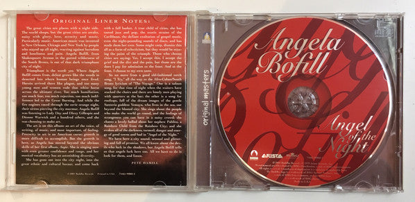 Image of Label Cover of CD - EX/EX - ANGELA BOFILL, Angel Of The Night (Buddha Records; 74465 99802 2, US 2001), ,  - 1956172S