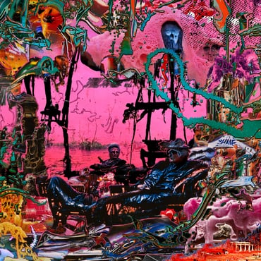 Image of Front Cover of LP - EX/EX - BLACK MIDI, Hellfire (Rough Trade; RT0321LP, UK 2022, Gatefold, Sticker), Opened Instore, Still In Stickered Shrinkwrap,  - 3726150E