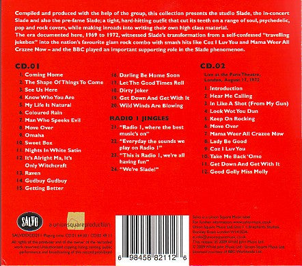 Image of Back Cover of 2xCD - VG+/VG+ - SLADE, Live At The BBC (Salvo ; SALVODCD211, UK 2009, Gatefold, Booklet), ,  - 3656005S
