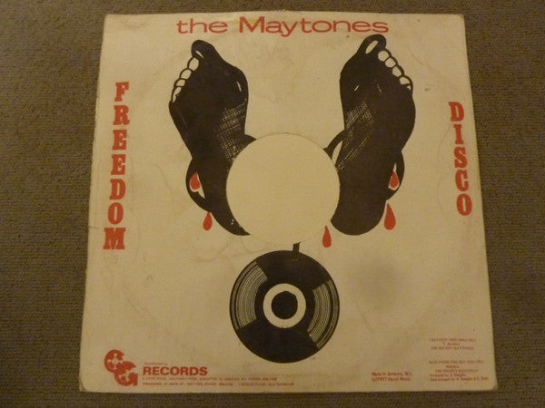 Image of Back Cover of 12" - VG/VG+ - THE MIGHTY MAYTONES / PRINCE FAR I, Creation Time / Rain From The Sky (Hit; GG 014, UK 1977, Company Sleeve), A couple of light marks only. Storage wear on sleeve.,  - 2516349C