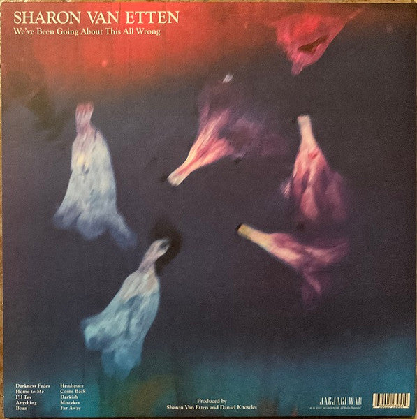 Image of Back Cover of LP - VG/VG - SHARON VAN ETTEN, We've Been Going About This All Wrong (Jagjaguwar; JAG395LP-C1, Worldwide 2022, Gatefold, Inner, Marble Smoke Vinyl), Strong VG, Heavy Corner Bump,  - 2126338E
