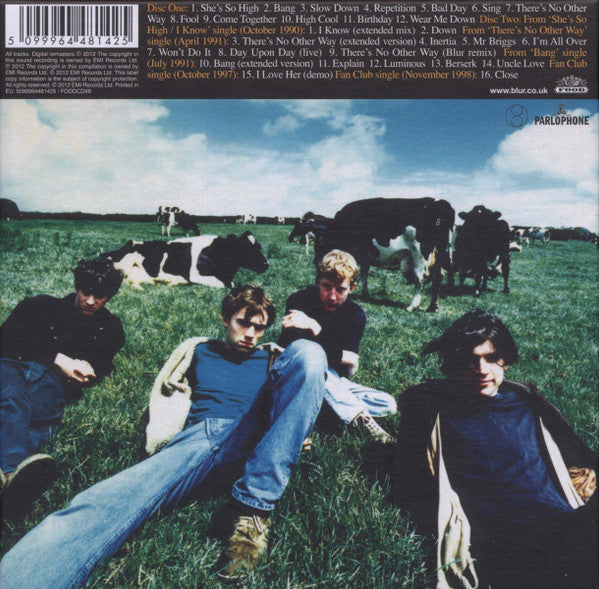Image of Back Cover of 2xCD - EX/M - BLUR, Leisure (Food ; FOODCDX6, UK & Europe 2012 Reissue, Box Set, 2 Inners & Booket, 4 Postcards), Still SEALED In Stickered Shrinkwrap,  - 2116472C