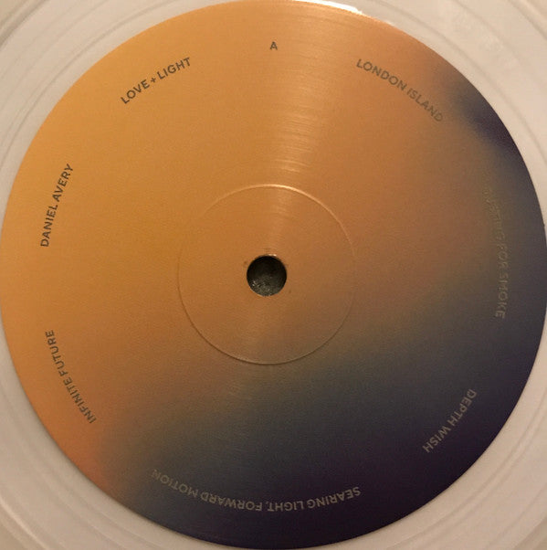 Image of Label Cover of LP - EX/EX - DANIEL AVERY, Love + Light (Phantasy Sound; PHLP13, Europe 2020, Embossed Sleeve, Inner, 'Milky' Clear Vinyl), , Daniel Avery's third full-length album, Love + Light arrives unexpectedly, following Avery’s recent collaborations with Alessandro Cortini on the critically acclaimed Illusion of Time LP. (taken from Bandcamp). - 4326354E