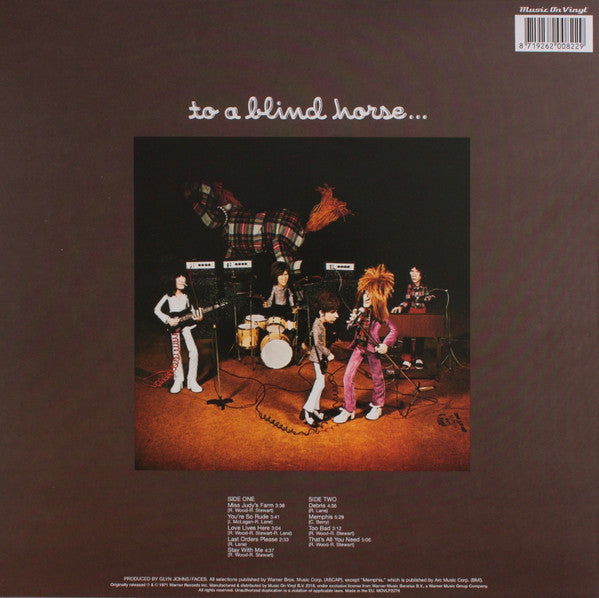 Image of Back Cover of 0613141C: LP - FACES, A Nod Is As Good As A Wink... To A Blind Horse (Music On Vinyl; MOVLP2278, Europe 2018, Poster)   NEW/NEW