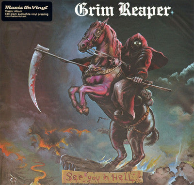 Image of Front Cover of 0313090C: LP - GRIM REAPER, See You In Hell (Music On Vinyl; MOVLP666, Europe 2013)   NEW/NEW