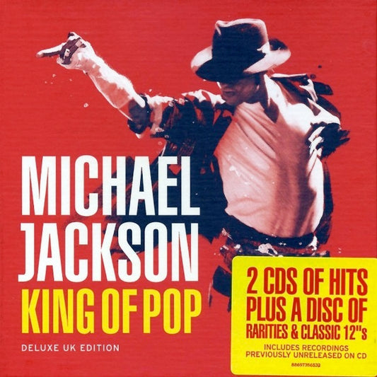 Image of Front Cover of 3xCD - VG/VG - MICHAEL JACKSON, King Of Pop (Deluxe UK Edition) (Epic; 88697356532, UK 2008, Stickered Box Set, 3 Inners & Booklet), Large dent on rear of box.,  - 2116309C