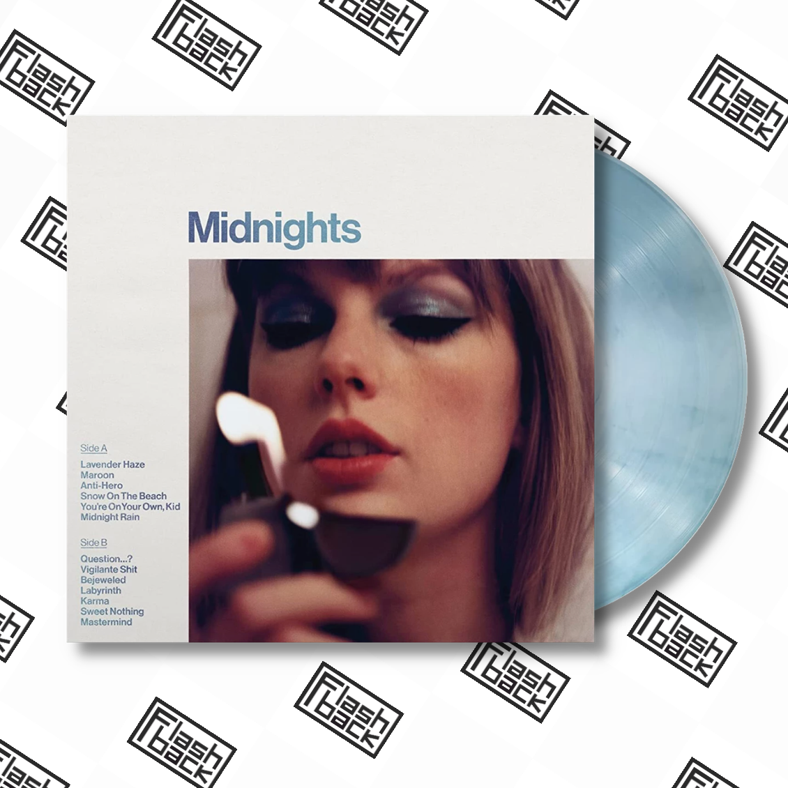 Image of Front Cover of LP - EX/EX - TAYLOR SWIFT, Midnights (Republic Records; 2445789825, Europe 2022, Inner & Booklet, Moonstone Blue Marbled Vinyl.), ,  - 2426148E