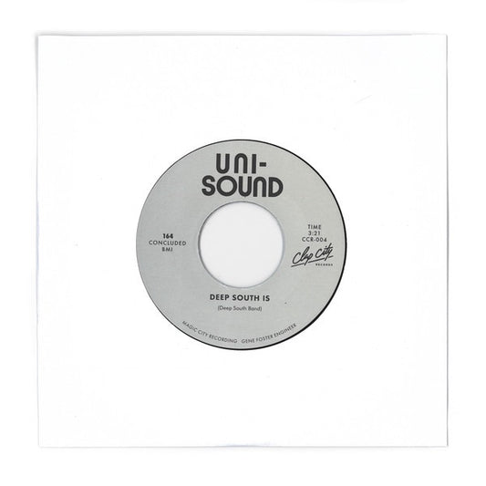Image of Front Cover of 0555431S: 7" - DEEP SOUTH BAND, Deep South Is / A Touch Of Soul (Clap City Records; CCR 004, UK 2022 Reissue, Plain Sleeve, Booklet) No booklet.  /EX