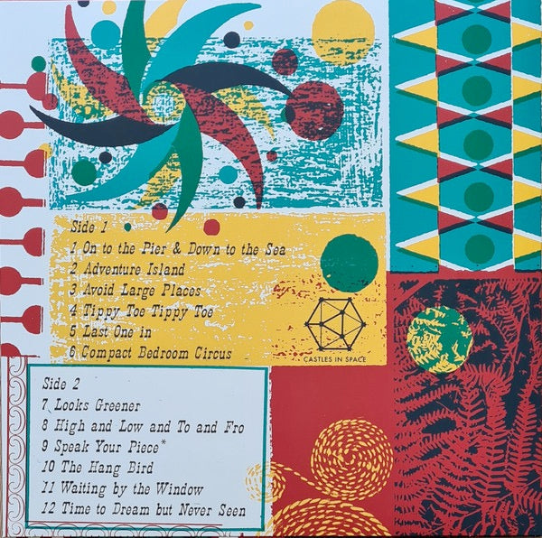 Image of Back Cover of 4644291S: LP - KEITH SEATMAN, Time To Dream But Never Seen (Castles in Space; CIS042, UK 2020, Insert, Split red/yellow vinyl) Strong VG+  VG+/VG+