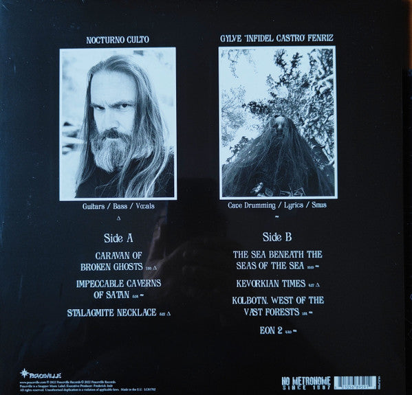 Image of Back Cover of 4333083E: LP - DARKTHRONE, Astral Fortress (Peaceville; VILELP959, Europe 2022, Inner, White Vinyl)   NEW/NEW