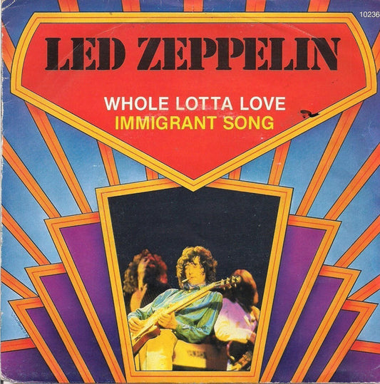 Image of Front Cover of 7" - VG+/VG+ - LED ZEPPELIN, Whole Lotta Love / Immigrant Song (Atlantic; ATL 10 236, Benelux 1979, Picture Sleeve), ,  - 3326166E