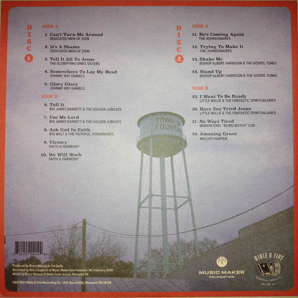 Image of Back Cover of 0433148E: 2xLP - VARIOUS, Sacred Soul Of North Carolina (Bible & Tire Recording Co.; BTRC014, US 2021, Gatefold)   NEW/NEW