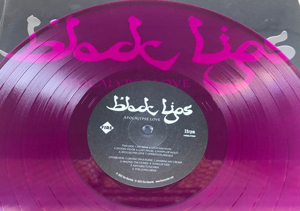 Image of Label Cover of LP - VG/VG+ - THE BLACK LIPS, Apocalypse Love (Fire Records ; FIRELP666, Germany 2022, Embossed Sleeve With Metallic Ink, Inner & Insert, Postcard, Violet Transparent Vinyl), Light cover wear,  - 3646133S