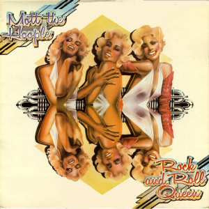 Image of Front Cover of 0226222E: LP - MOTT THE HOOPLE, Rock And Roll Queen (Island Pink Rim; ILPS 9215, UK 1972, Laminated Sleeve) Ring wear, sleeve a little grubby.    VG/VG