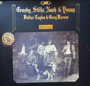 Image of Front Cover of LP - VG/VG - CROSBY, STILLS, NASH & YOUNG, D j  Vu (Atlantic Plum & Orange; 2401 001, UK 1970, Gatefold Textured Sleeve, 'B' scratched out of matrix on A-side runout), ,  - 3226077E