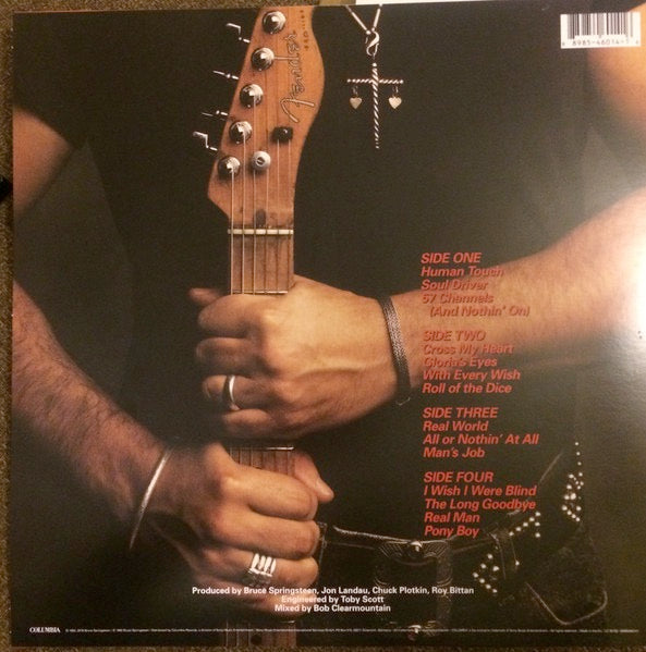 Image of Back Cover of 1814555C: 2xLP - BRUCE SPRINGSTEEN, Human Touch (Columbia; 88985460141, UK, Europe & US 2018 Reissue, 2 Inners)   VG+/VG+