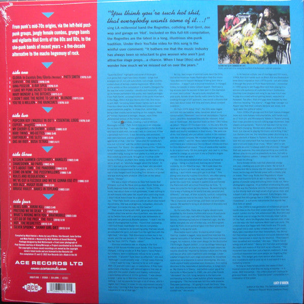 Image of Back Cover of 0814365C: 2xLP - VARIOUS, Guerrilla Girls! - She-Punks & Beyond 1975-2016 (Ace; XXQLP2 095, UK 2023, 2 Inners, Compilation)   NEW/NEW