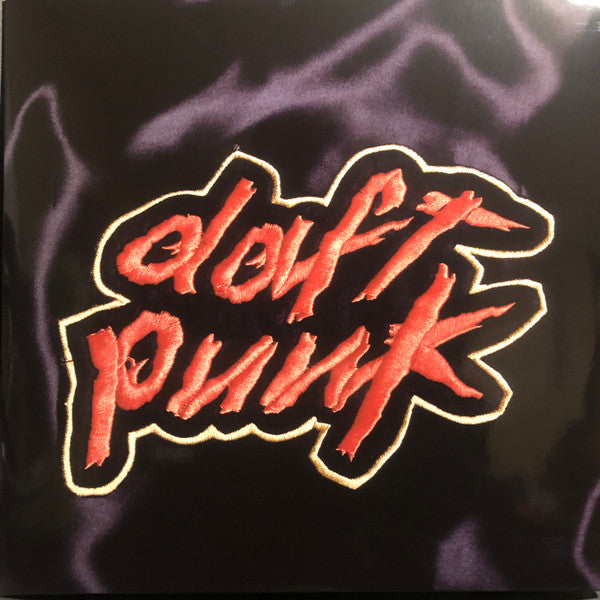 Image of Front Cover of 2xLP - NEW/NEW - DAFT PUNK, Homework (Soma Quality Recordings; 0190296611926, USA & Europe 2022 Reissue, Gatefold, 2 Inners), , Daft Punk's "Homework" is a classic 90s electronic dance music album released in 1997. It's an iconic piece of work that laid the foundations for modern EDM, showcasing Daft Punk's signature blend of house, techno and funk music. The album features hit tracks such as "Around the World" and "Da Funk". With its innovative sound design, catchy melodies, and gro