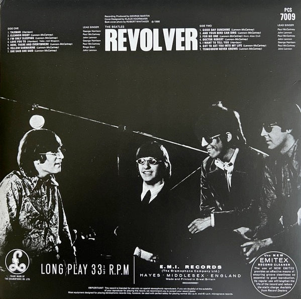 Image of Back Cover of 5114223C: LP - THE BEATLES, Revolver (Apple Records; 0602445599691, Worldwide 2022 Reissue, New Stereo Mix) Still In Stickered Shrinkwrap  EX/VG+