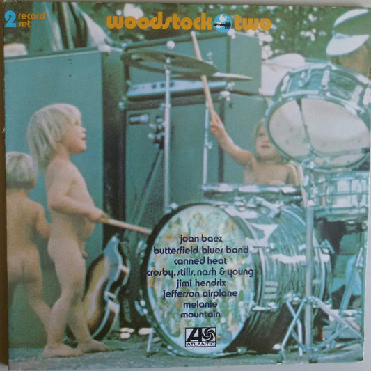Image of Front Cover of 2xLP - VG+/VG+ - VARIOUS, Woodstock Two (Atlantic; ATL 60 002, Germany 1970s Reissue, Gatefold, No Rights Societies on Labels), ,  - 4026185E