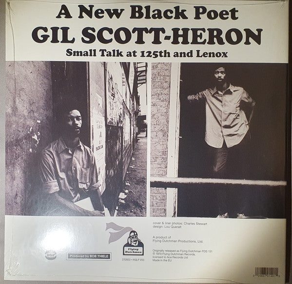 Image of Back Cover of 2714365C: LP - GIL SCOTT-HERON, Small Talk At 125th And Lenox (Flying Dutchman; HIQLP 093, Europe 2023 Reissue, Gatefold) Shrink-wrap  VG+/VG+