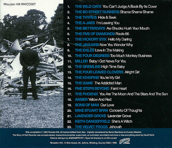 Image of Back Cover of 5035137E: CD - VARIOUS, The Story Of Oak Records 1964-68 (Wooden Hill; WHCD007, UK 1999 Reissue, Jewel Case)   VG+/VG+