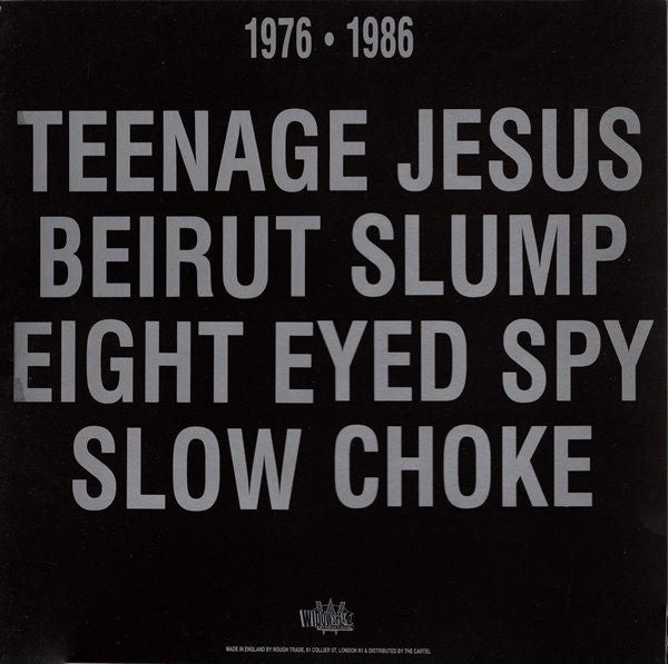 Image of Back Cover of 2xLP -  - LYDIA LUNCH, Hysterie (Widowspeak; WSP8, UK 1987, Embossed Sleeve With Metallic Ink, 2 Inners And Insert, No Poster), ,  - 3126140E