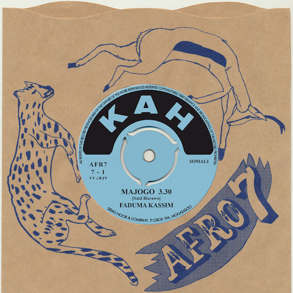 Image of Front Cover of 5124059E: 7" - FADUMA KASSIM / AHMED SHARIEF YUSUF, Majogo / Berflasana (Afro7 Records; AFR7 7-1, Finland 2016, Plain Sleeve) Lightest of marks.  VG+/VG+