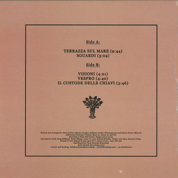 Image of Back Cover of 4024237E: Mini LP - THE MYSTIC JUNGLE TRIBE, Qvisisana (Early Sounds Recordings; EAS012, Italy 2016, Picture Sleeve)   VG+/VG