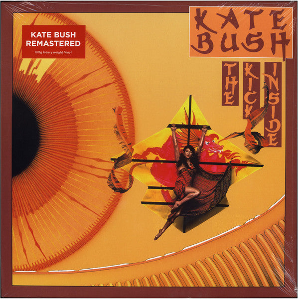 Image of Front Cover of LP - NEW/NEW - KATE BUSH, The Kick Inside (Parlophone; 0190295593919, Europe 2019, 180 Gram Vinyl), , "The Kick Inside" is the debut studio album by English singer-songwriter Kate Bush, released in 1978. The album is known for its mix of folk, rock, and art pop influences, as well as Bush's distinctive and powerful voice. The album features a number of Bush's most well-known and beloved songs, including "Wuthering Heights" and "The Man with the Child in His Eyes." The lyrics on the a