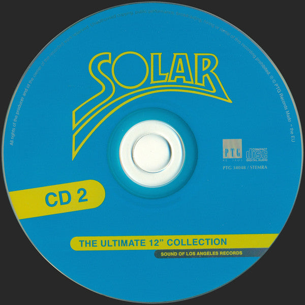 Image of Label Cover of 2xCD - EX/EX - VARIOUS, Solar - The Ultimate 12" Collection (PTG Records; PTG 34048, Europe 2008), ,  - 2036083E