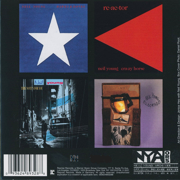 Image of Back Cover of 4xCD - VG+/VG+ - NEIL YOUNG, Official Release Series Discs 13, 14, 20 & 21 (Reprise Records; 093624893288, Worldwide 2022, Box Set, Limited Edition, Numbered 14331), ,  - 4136230E
