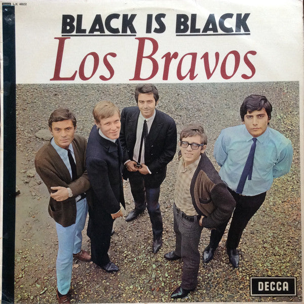 Image of Front Cover of LP - VG/VG - LOS BRAVOS, Black Is Black (Decca Red Unboxed; LK4822, UK 1967, Laminated Front Sleeve, Mono), ,  - 3526158E