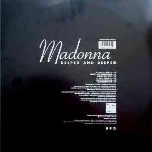 Image of Back Cover of 12" - VG/G - MADONNA, Deeper & Deeper (Maverick; WO146TP, UK 1992, Plain PVC Sleeve, Insert, Picture Disc), PVC split.,  - 3316116C