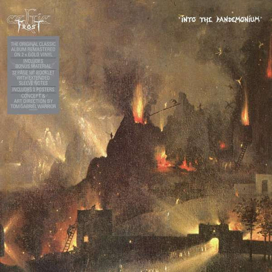 Image of Front Cover of 2xLP - VG+/VG+ - CELTIC FROST, Into The Pandemonium (Noise; NOISE2CLP012, UK & Europe 2023, Gatefold, 2 Inners & Booket, 2 Posters, Gold Vinyl), ,  - 2226011E
