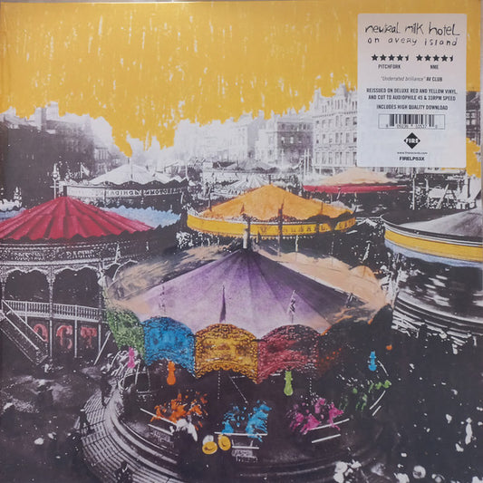 Image of Front Cover of 0854206S: 2xLP - NEUTRAL MILK HOTEL, On Avery Island (Fire Records; FIRELP53X, Worldwide 2023 Reissue, Insert, Postcard, 1 x Yellow, 1 x Red, Download Code)   NEW/NEW