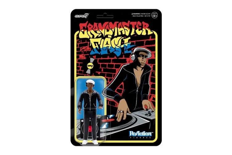 Image of Front Cover of 4714694C: Accessories - GRANDMASTER FLASH, Reaction Figure (Super 7; ,  2023)   NEW/NEW