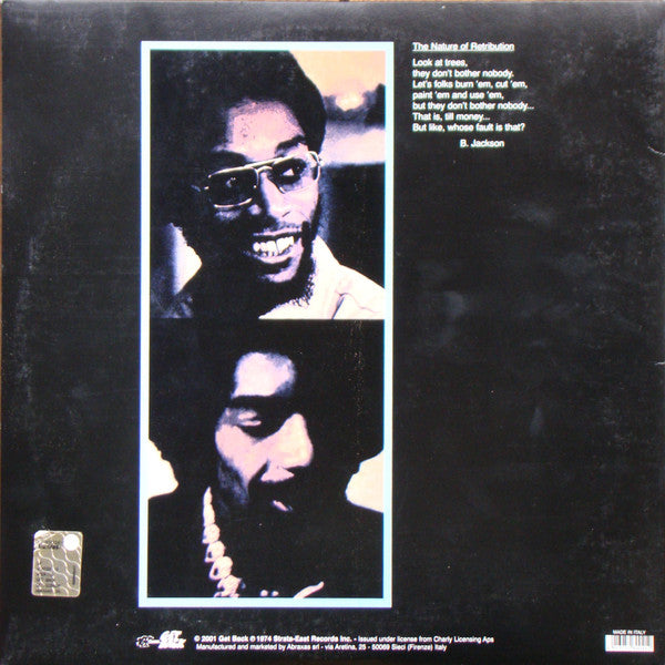 Image of Back Cover of 5044395S: 10" - GIL SCOTT-HERON / BRIAN JACKSON*, Winter In America (Get Back; GET 8004, Italy 2001 Reissue, Gatefold)   VG+/VG+