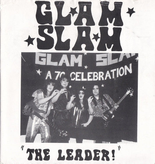 Image of Front Cover of 0853128S: 7" - GLAM SLAM, The Leader! (Good Vibrations Records; GOT25, UK 1991, Fold Out Sleeve, Stiff Little Fingers)   VG/VG+