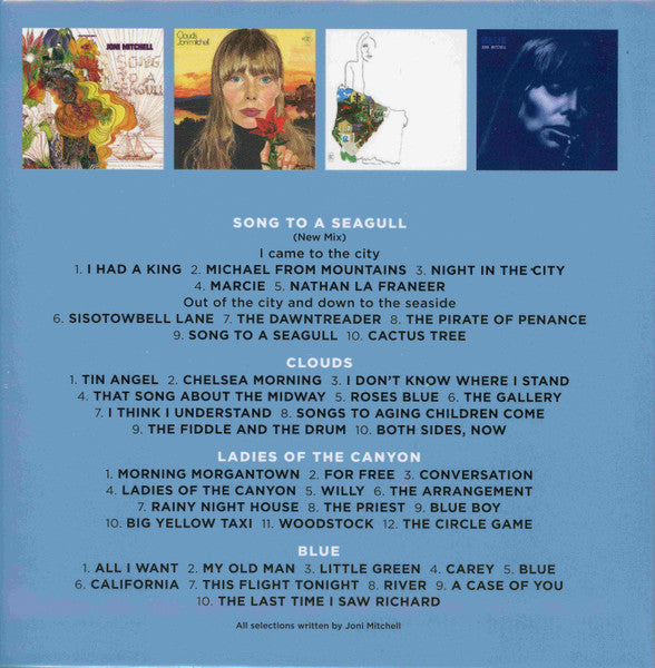 Image of Back Cover of 4xCD - VG+/VG+ - JONI MITCHELL, The Reprise Albums (1968-1971) (Rhino Records; R2 653984, Europe 2021, Box Set), ,  - 2436149E