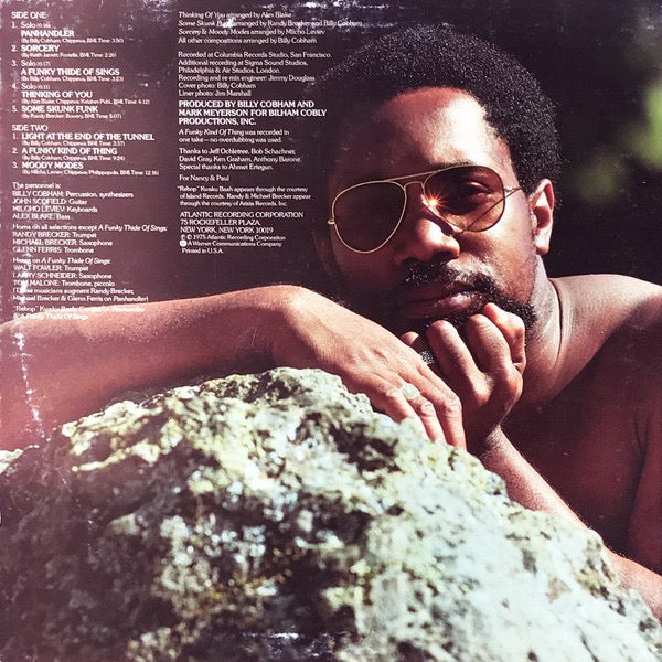 Image of Back Cover of LP - VG/VG - BILLY COBHAM, A Funky Thide Of Sings (Atlantic; SD 18149, US 1975), Edge wear and corner bump to sleeve. Light marks to disc.,  - 2316538C