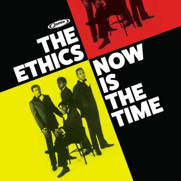 Image of Front Cover of LP - NEW/NEW - THE ETHICS, Now Is The Time (Jamies; JAMIE3102,  2023, Record Store Day 2023, White Vinyl), , Formed in 1967 in Philadelphia and sampled and Loved by the likes of Four Tet Big K.R.I.T. Madlib Whiz Khalifa and Logic and revered by crate diggers the world over. This collection of tracks have never been on Vinyl before and contains 5 vinyl exclusives. - 3036101E