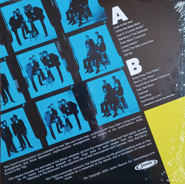 Image of Back Cover of LP - NEW/NEW - THE ETHICS, Now Is The Time (Jamies; JAMIE3102,  2023, Record Store Day 2023, White Vinyl), , Formed in 1967 in Philadelphia and sampled and Loved by the likes of Four Tet Big K.R.I.T. Madlib Whiz Khalifa and Logic and revered by crate diggers the world over. This collection of tracks have never been on Vinyl before and contains 5 vinyl exclusives. - 3036101E