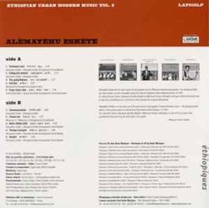 Image of Back Cover of LP - VG+/VG+ - AL MAY HU ESH T , Ethiopian Urban Modern Music Vol. 2 (L'Ar me Productions; LAP010LP, France 2007), ,  - 4126162E