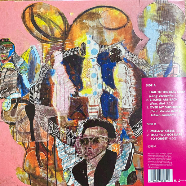 Image of Back Cover of 1653149S: LP - M.E.B, That You Not Dare To Forget (Columbia / Legacy; 19658765071,  2023, Record Store Day 2023, Opaque Pink Vinyl)   NEW/NEW